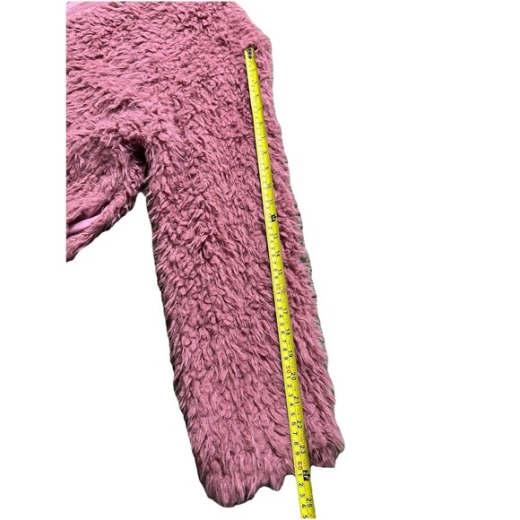 Ashley Stewart Teddy Jacket Women’s 14/16 Barbie Pink Fluffy Bratz Material Girl - Picture 6 of 7
